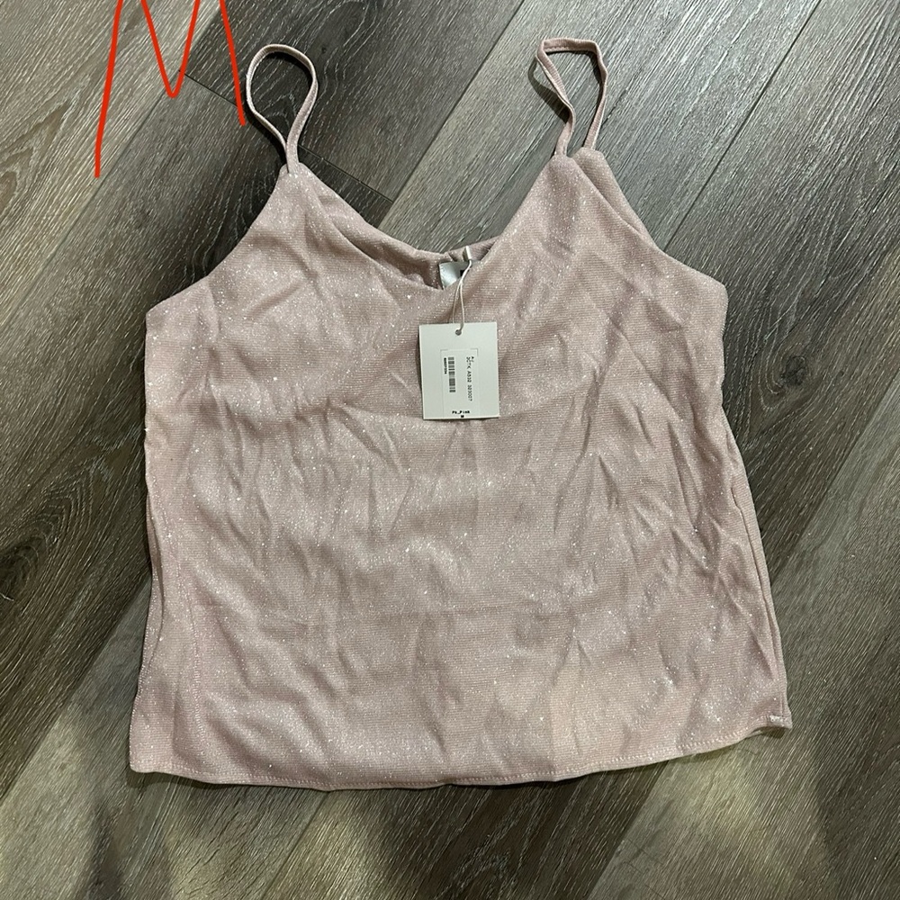 Pink Relaxed Fitted Camisole Tank Top